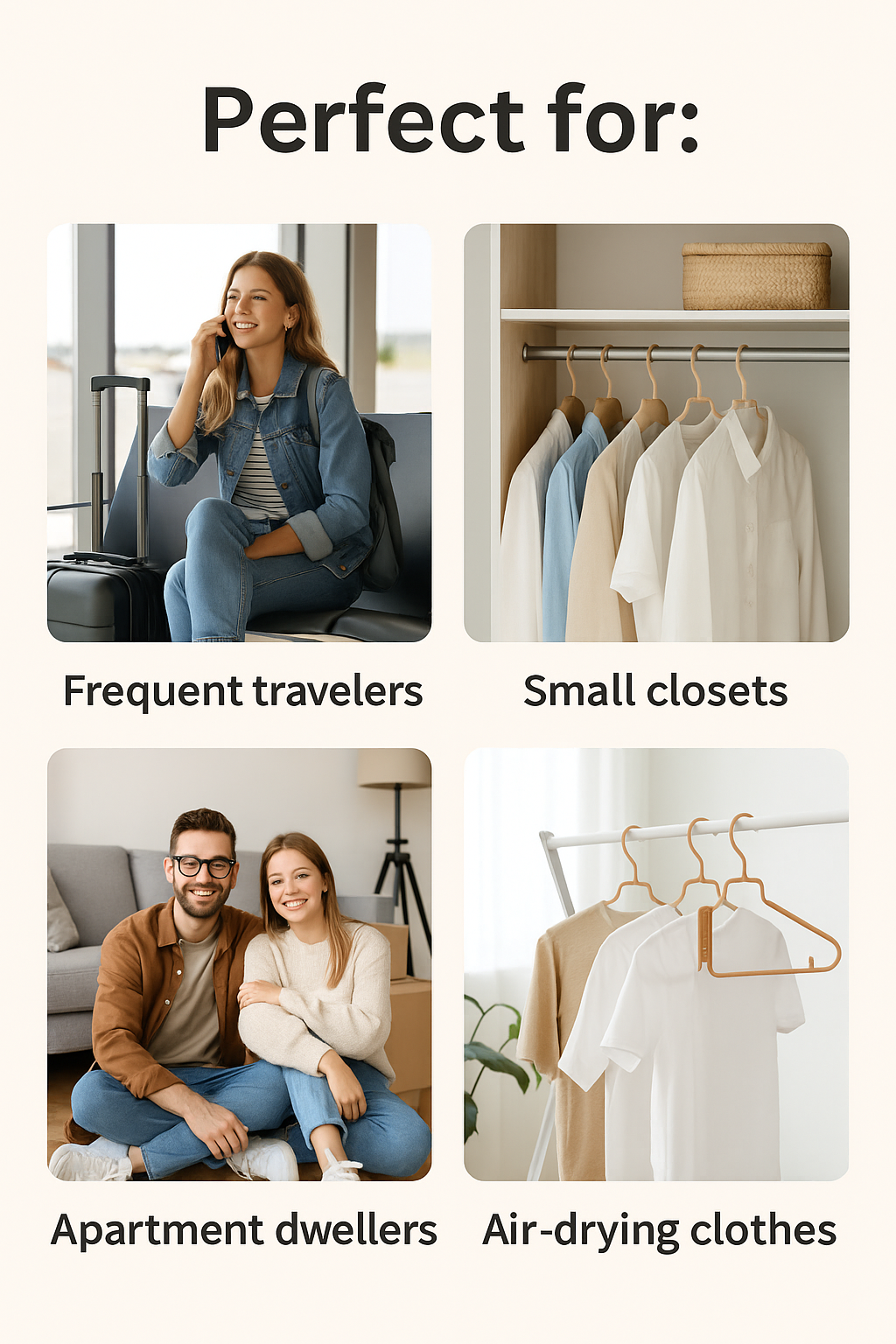 FoldEase™ – The Smartest 3-in-1 Hanger