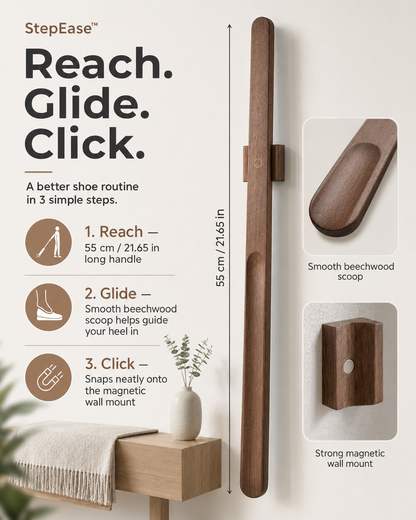 StepEase™ Magnetic Shoehorn