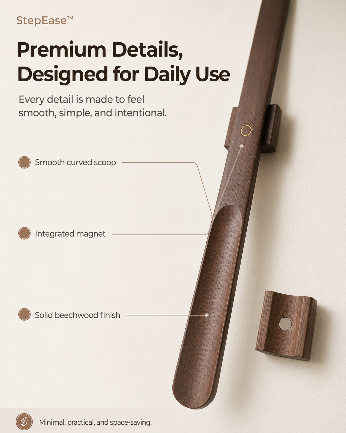 StepEase™ Magnetic Shoehorn