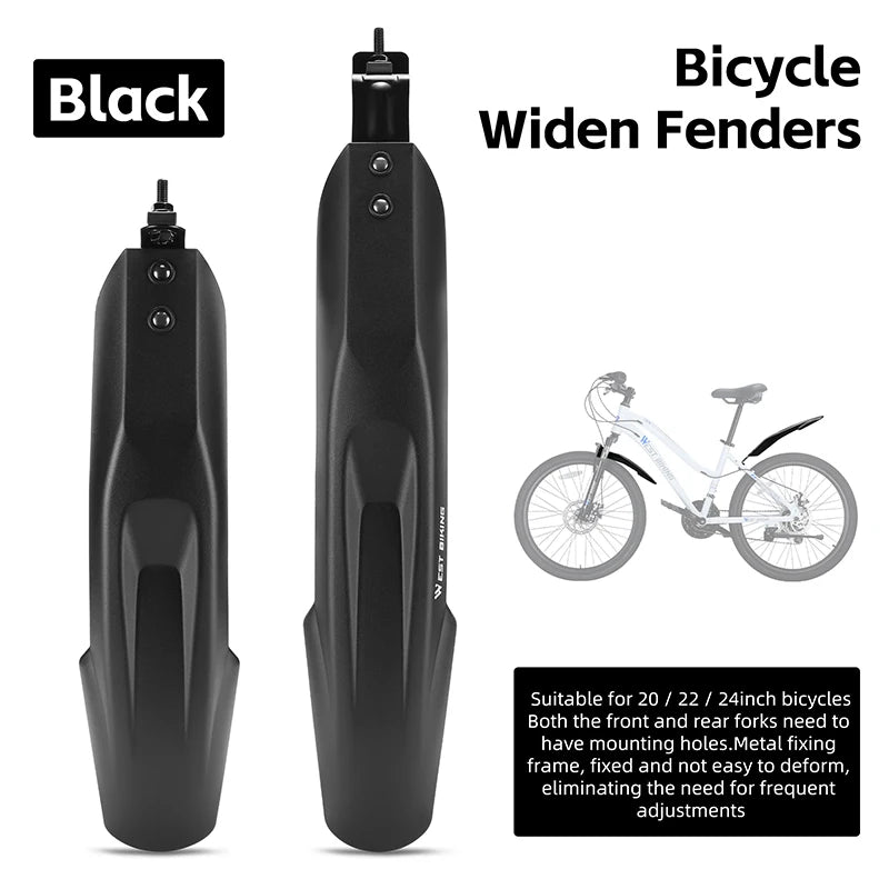 2 Pcs Bicycle Mudguard